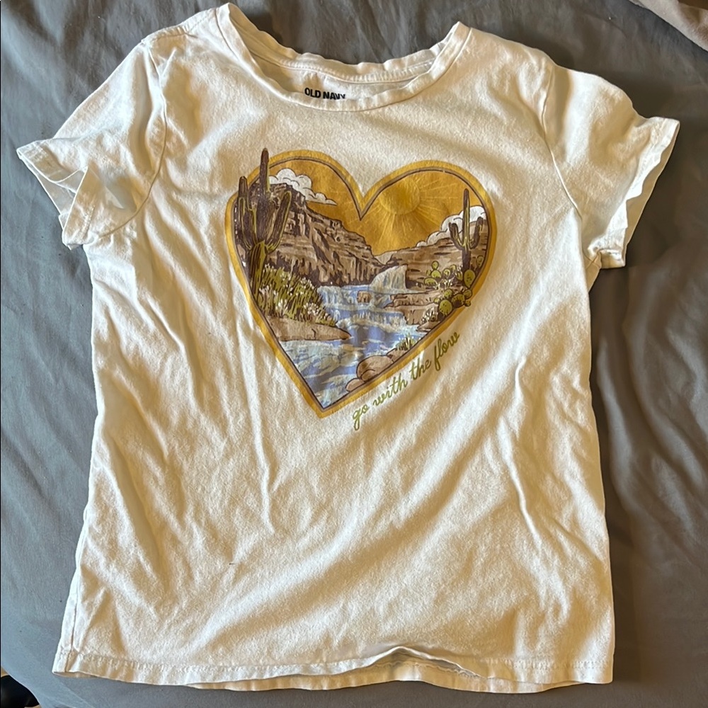 Old Navy Kids White Graphic T-Shirt